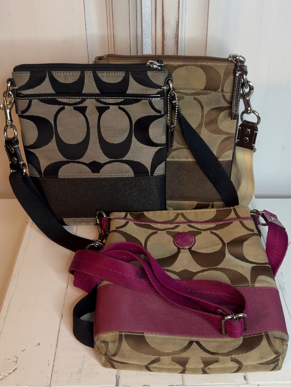 3 Coach Signature Crossbody Bag